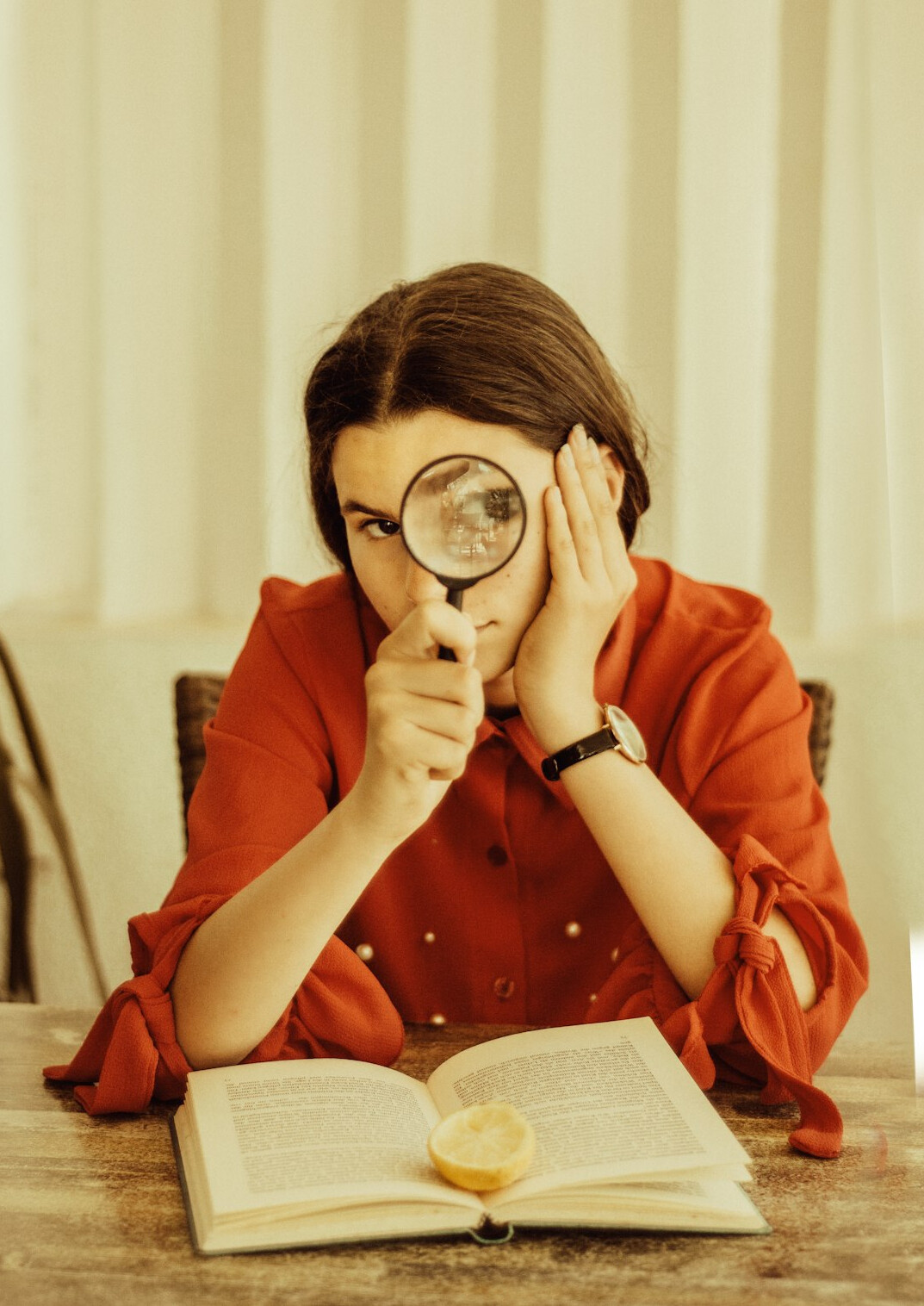 detective investigating clues